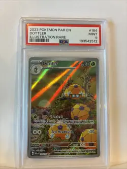 PSA 9 Mint Dottler #184 2023 Paradox Rift Illustration Rare Pokemon Trading Card - Image 2