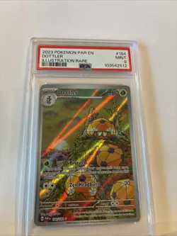 PSA 9 Mint Dottler #184 2023 Paradox Rift Illustration Rare Pokemon Trading Card - Image 3