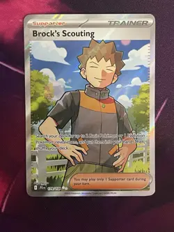 Brock's Scouting 179/159 Full Art Ultra Rare Journey Together Pokemon TCG NM - Image 1