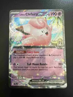 Pokemon TCG | Lillie’s Clefairy ex 056/159 Journey Together SV09 Pack Fresh NM+ - Image 1