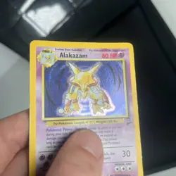 Alakazam 1/130 Holo Rare Base Set 2 Pokemon Card MP - Image 2