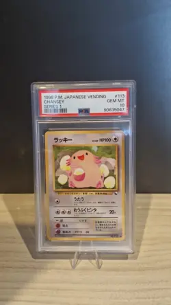Chansey Japanese vending series 1 psa 10 pokemon 1998 Komiya - Image 1