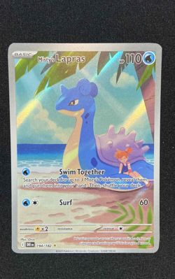 Misty's Lapras 194/182 IR - Destined Rivals Illustration Rare - NM Pokemon TCG - Image 1