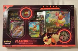Pokemon TCG Flareon Eeveelution VMAX Premium Collection Box - 29085130 (Sealed) - Image 1