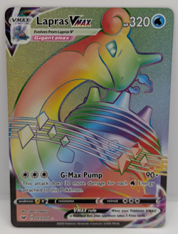 Lapras VMAX (Secret) 203/202 Swsh01: Sword & Shield Holo LP Pokemon - Image 1
