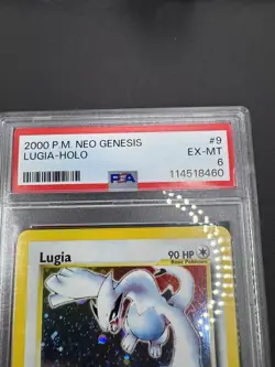 2000 TCG Pokemon Neo Genesis Lugia Holo #9/111 PSA 6 Rare Clean Slate - Image 4