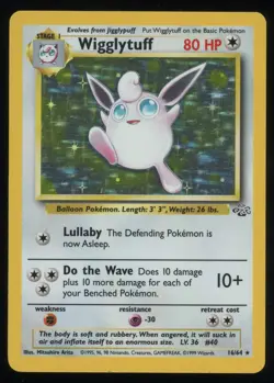 WIGGLYTUFF (Holo) 1999 Pokemon Jungle (Unlimited) 16/64 - LP - Image 1