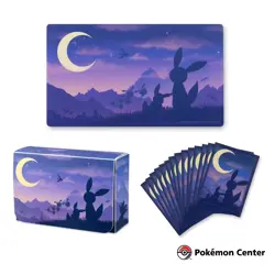 Pokemon TCG Eevee & Umbreon Twilight Playmat, Double Deck Box, & Card Sleeves - Image 1