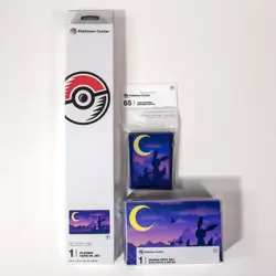 Pokemon TCG Eevee & Umbreon Twilight Playmat, Double Deck Box, & Card Sleeves - Image 2