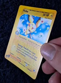 Pokemon Card Pichu Holo Foil Reverse 58/165 Expedition NM (PSA) - Image 3