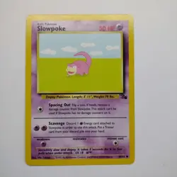 Slowpoke 55/62 Fossil Pokemon Card WOTC LP - Image 1