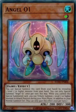 EGO1-EN006 ANGEL 01 SUPER RARE UNLIMITED EDITION YuGiOh CARD - Image 1