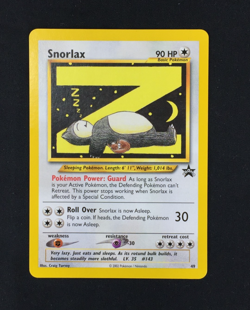 2002 Pokemon Black Star Promo Card #49 Snorlax WOTC NM/Never Played - Image 2
