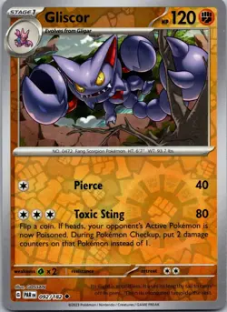 Gliscor 092/182 Reverse Holo Paradox Rift PAR NM Pokemon TCG Card - Image 1