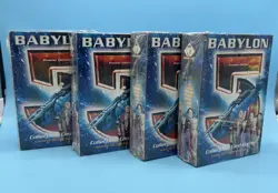 4x Babylon 5 Premiere Collectible Card Game CCG - Earth Starter 60 Card Deck - Image 1