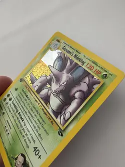 Pokemon Card - Giovanni's Nidoking 1st Edition Gym Challenge 7/132 Holo Rare - Image 2