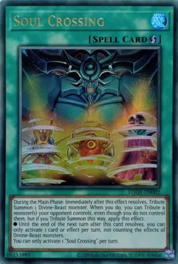 EGO1-EN002 SOUL CROSSING ULTRA RARE UNLIMITED EDITION YuGiOh CARD - Image 1