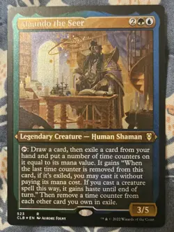 Alaundo the Seer FOIL Etched Battle for Baldur's Gate MTG Magic - Image 1