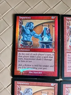 4 Impatience Foil & Regular Playset Urza's Destiny NM Near Mint MTG - Image 2