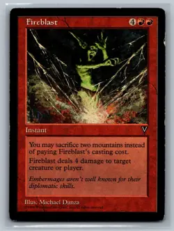 Magic The Gathering Visions Fireblast MTG TCG CCG - Image 1