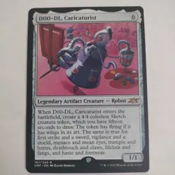 FOIL D00-DL, CARICATURIST x1 mtg NM Unfinity Rare - Image 1