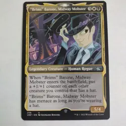 "Brims" Barone, Midway Mobster 256 Showcase Unfinity MTG Magic The Gathering - Image 1