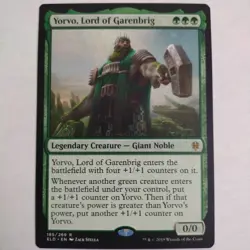 YORVO, LORD OF GARENBRIG mtg NM-M Throne of Eldraine Rare - Image 1
