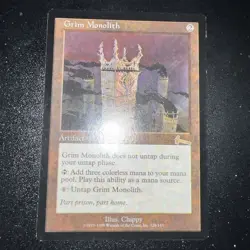 MTG Grim Monolith Urza's Legacy Regular Lightly Played Condition - Image 2