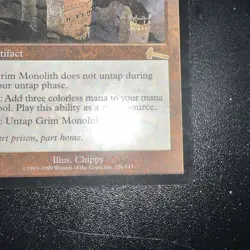 MTG Grim Monolith Urza's Legacy Regular Lightly Played Condition - Image 5