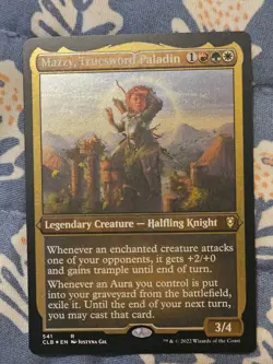 Mazzy, Truesword Paladin Etched FOIL MTG Commander Legends Battle for MTG Magic - Image 1