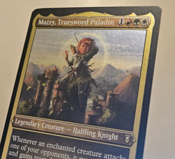 Mazzy, Truesword Paladin Etched FOIL MTG Commander Legends Battle for MTG Magic - Image 3