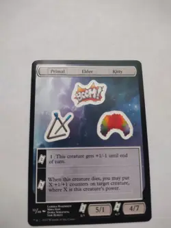 MTG Unfinity Sticker Sheet - Primal / Elder / Kitty #033 - Image 1