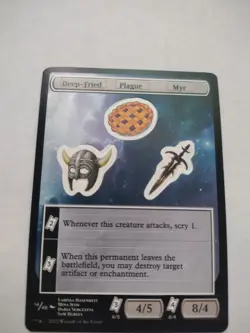 MTG Unfinity Deep-Fried Plague Myr #14 Regular Token - Image 1