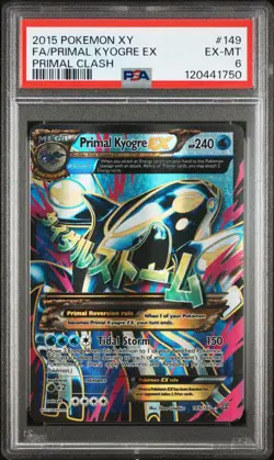 2015 Pokemon Xy Primal Clash 149 Full Art/primal Kyogre Ex PSA 6 - Image 3