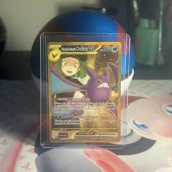 Pokemon TCG Destined Rivals Team Rocket's Crobat EX 242/182 Gold Hyper Rare Mint - Image 3