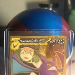 Pokemon TCG Destined Rivals Team Rocket's Crobat EX 242/182 Gold Hyper Rare Mint - Image 4