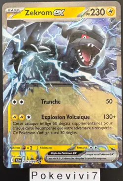 Carte Pokemon ZEKROM 034/086 EX EV10.5 Foudre Noire BLK FR NEUF - Image 1