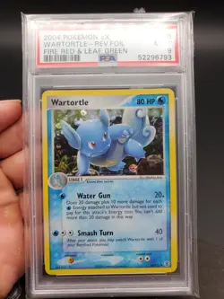 POKEMON EX FIRE RED & LEAF GREEN 50 WARTORTLE REVERSE FOIL PSA 9 MINT - Image 2