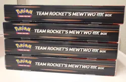 Pokemon TCG Team Rockets Mewtwo EX Box Lot Of 4 - Image 2