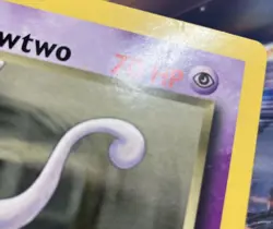 2003 Pokemon BEST WINNER PROMO 8 Rocket's Mewtwo Oversized JUMBO HP VERY RARE - Image 3