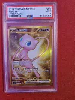 PSA 9 MEW EX SCARLET AND VIOLET 151 #205 HYPER POKEMON 2023 ENGLISH - Image 1