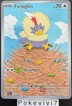 Carte Pokemon FURAIGLON 154/086 HOLO AR EV10.5 Foudre Noire BLK FR NEUF - Image 1