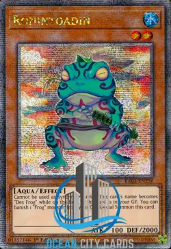 Yugioh RA03-EN236 Ronintoadin Quarter Century Secret Rare 1st ed - Image 1