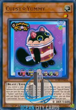 Yugioh JUSH-EN016 Cupsy☆Yummy Ultra Rare 1st Ed - Image 3