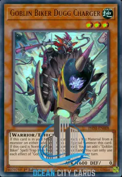 Yugioh Goblin Biker Dugg Charger PHNI-EN008 Ultra Rare 1st Edition - Image 1