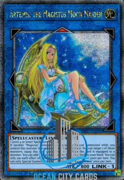 Yugioh Artemis Magistus Moon Maiden RA01-EN049 Quarter Century 1st Edition - Image 1