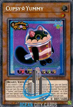 Yugioh JUSH-EN016 Cupsy☆Yummy Starlight Rare 1st Edition - Image 1