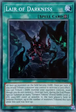 EGS1-EN032 LAIR OF DARKNESS COMMON UNLIMITED EDITION YuGiOh CARD - Image 1