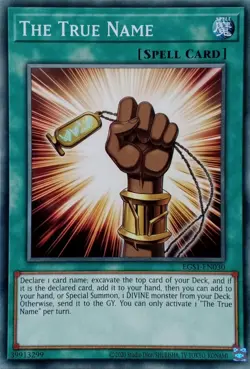 EGS1-EN030 THE TRUE NAME COMMON UNLIMITED EDITION YuGiOh CARD - Image 1