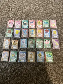 Pokemon 1998 Lunchable Box Miniature Cards Set of 27 - Image 1